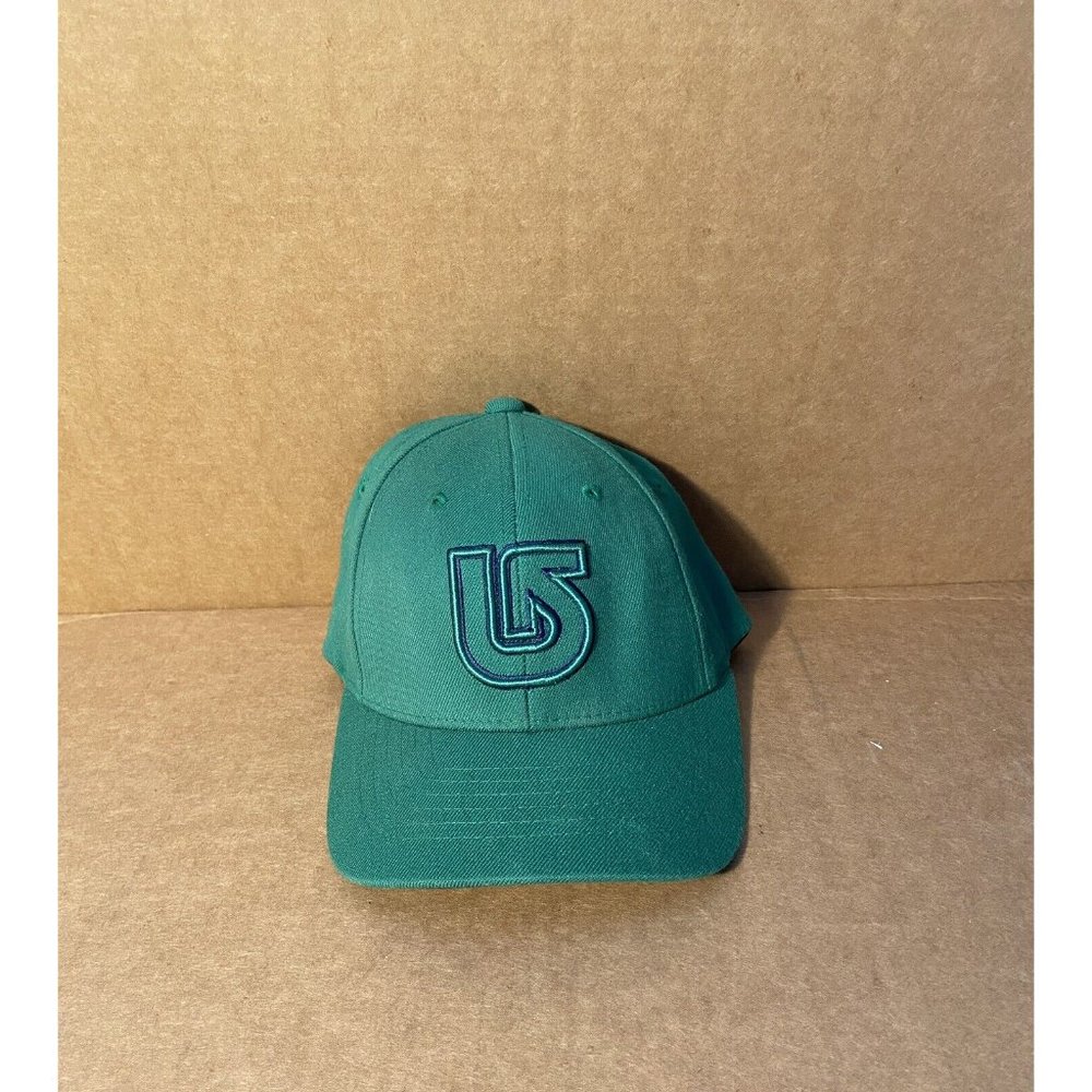 Burton Green Graphic Logo Baseball Cap Hat Flexfit Youth